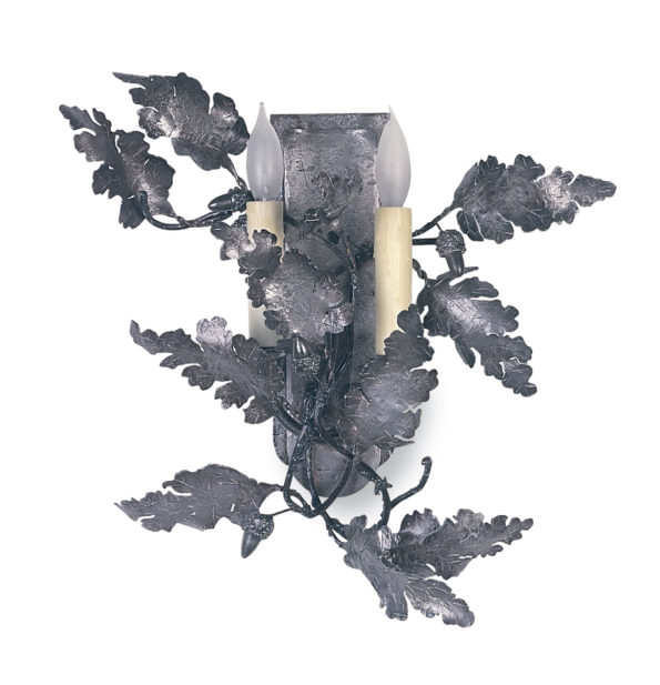 sconces-iron-oak-leaf